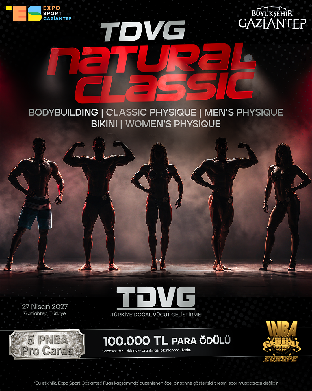 TDVG Natural Classic 2027 Gaziantep afişi